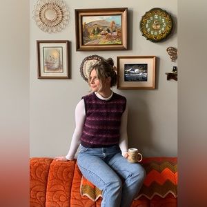 Vintage Pendleton Wool Knit Vest